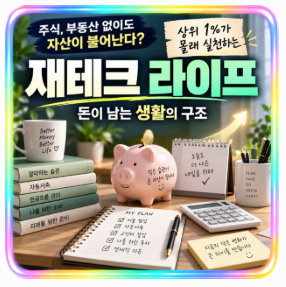 주식·부동산이 없어도 자산을 늘릴 수 있을까?상위 1%가 몰래 실천하는 ‘재테크 라이프’의 정체